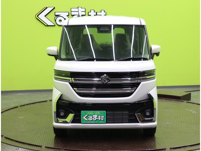 スペーシアカスタム ハイブリッドXS/届出済未使用車/OPカラー/ 9型ナビ&全方位モニター/両側自動ドア/ハーフレザー/スマートキー/デュアルセンサーブレーキII/アダプティブクルコン/アイドリングS/LED/F&Rソナー/15AW/CVT(3枚目)