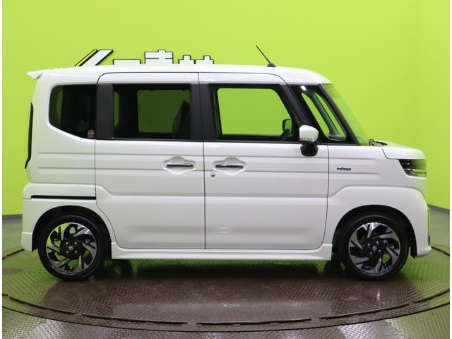 スペーシアカスタム ハイブリッドXS/届出済未使用車/OPカラー/ 9型ナビ&全方位モニター/両側自動ドア/ハーフレザー/スマートキー/デュアルセンサーブレーキII/アダプティブクルコン/アイドリングS/LED/F&Rソナー/15AW/CVT(5枚目)