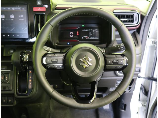 スペーシアカスタム ハイブリッドXS/届出済未使用車/OPカラー/ 9型ナビ&全方位モニター/両側自動ドア/ハーフレザー/スマートキー/デュアルセンサーブレーキII/アダプティブクルコン/アイドリングS/LED/F&Rソナー/15AW/CVT(19枚目)