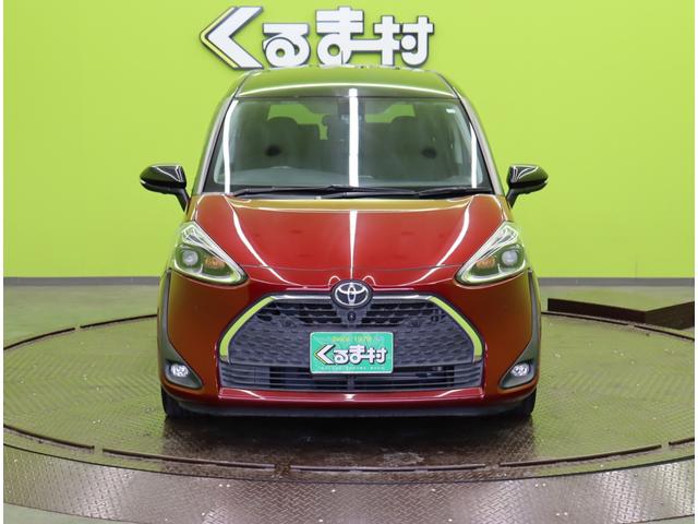 シエンタ G クエロ/買取車/2トーンカラー/7人乗/ フルセグSDナビ/パノラミックビューM/両側自動ドア/ETC/スマートキー/ハーフレザー/セーフティセンス/PKSB/クリアランスソナー/LED/ミラーウインカー/16AW/CVT(3枚目)