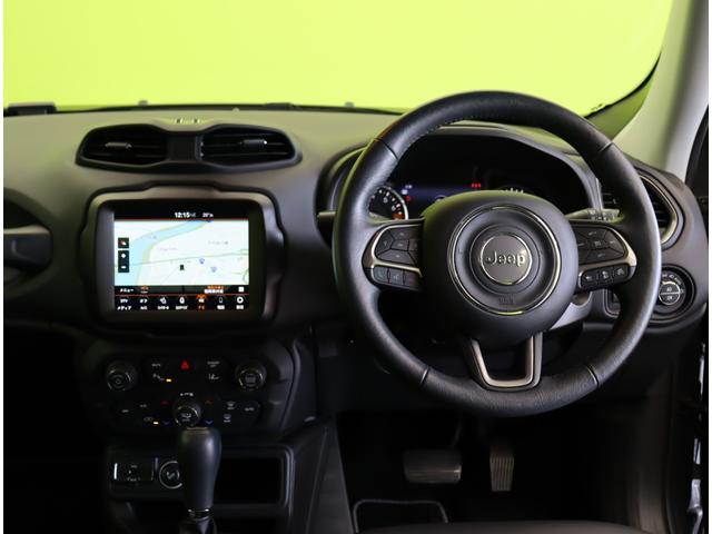 ジープ・レネゲード リミテッド／走行２０４００ｋｍ／黒革シート／　フルセグナビ／Ｂカメラ／黒革Ｐシートヒーター／ＥＴＣ／アクティブブレーキ／ブライドスポット／アダプティブクルコン／レーンキープ／パークセンス／ルーフレール／ＬＥＤ／１７ＡＷ／６ＡＴ（11枚目）