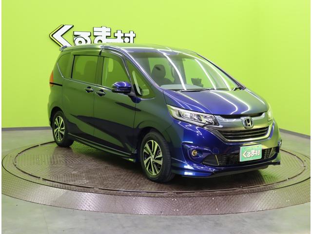 フリード Ｇ／モデューロエアロ／６人乗／　Ｄオーディオ／カメラ／ポータブルナビ／左側自動ドア／スマートキー／ＥＴＣ／革巻ステア／ハーフレザー／ミラーウインカー／オートＬＥＤ／フォグライト／１５ＡＷ／ＣＶＴ／６人乗り（4枚目）