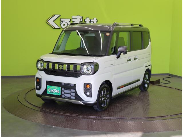 スペーシアギア ハイブリッドＸＺ　ターボ／走行８５００ｋｍ／　自社リースＵＰ車両／９型フルセグナビ／全方位モニター／両側自動ドア／デュアルセンサーブレーキ／アダプティブクルコン／スマートキー／オートハイビーム／ルーフレール／ＬＥＤ／１４ＡＷ／ＣＶＴ（2枚目）