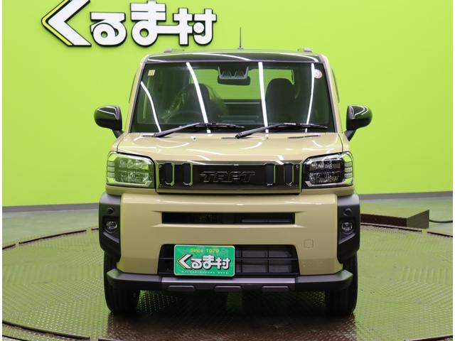 タフト G ダーククロムベンチャー/届出済未使用車/ シートヒーター/スマアシ/アダプティブクルコン/アイドリングS/革巻ステア/スマートキー/クリアランスソナー/スカイフィールトップ/LED/15AW/CVT(3枚目)