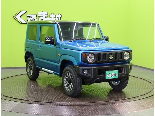 ジムニー ＸＣ／登録済未使用車／　デュアルセンサーブレーキサポート／アダプティブクルコン／シートヒーター／スマートキー／革巻ステア／ハイビームアシスト／ＬＥＤライト／背面タイヤ／Ｆ＆Ｒソナー／１６ＡＷ／５ＭＴ（4枚目）