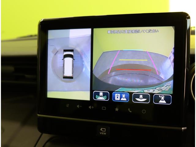 スペーシアギア ハイブリッドＸＺ／ワンオーナー／　９型フルセグナビ／全方位モニター／両側自動ドア／スマートキー／革巻ステア／デュアルカメラブレーキサポート／ＨＵＤ／ハイビームアシスト／ＬＥＤライト／１４ＡＷ／ＣＶＴ（6枚目）