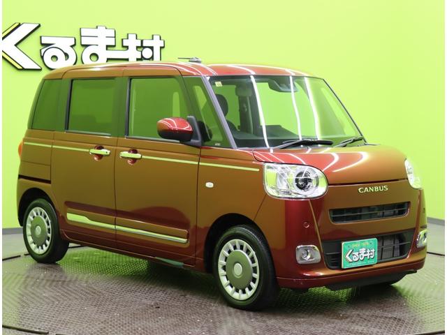 ムーヴキャンバス セオリーG/走行6300km/ Dオーディオ/両側自動ドドア/スマートキー/シートヒーター/スマートアシスト/車線逸脱警報/革巻ステア/アイドリングS/オートLED/電格ミラー/CVT(4枚目)