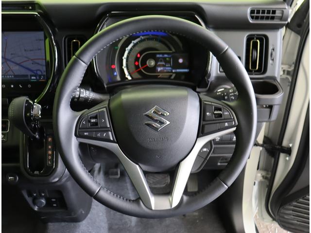 ハスラー ハイブリッドＸ／走行４２００ｋｍ／自社リースＵＰ車両／　９型フルセグナビ／全方位カメラ／スマートキー／シートヒーター／車線逸脱警報／デュアルカメラブレーキ／革巻ステア／アイドリングＳ／コーナーセンサー／オートＬＥＤ／１５ＡＷ／ＣＶＴ（18枚目）