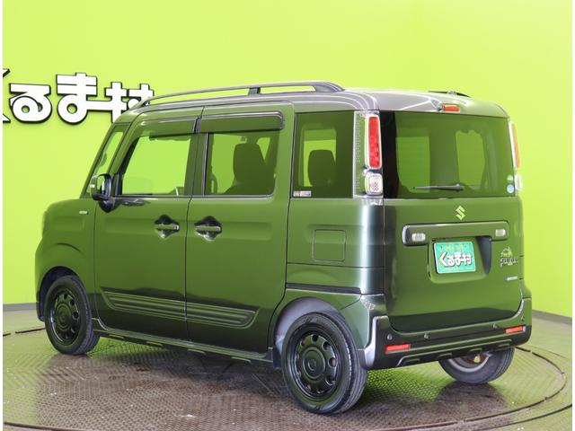 スペーシアギア ハイブリッドＸＺ／走行２７８００ｋｍ／２トーンカラー／　８型フルセグナビ／全方位モニター／両側自動ドア／デュアルセンサーブレーキ／シートヒーター／スマートキー／パドルシフト／アイドリングＳ／ルーフレール／オートＬＥＤ／１４ＡＷ／ＣＶＴ（8枚目）