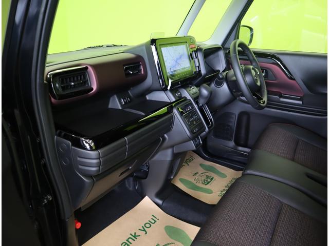 スペーシアカスタム ハイブリッドXS/走行4700km/自社リースUP車両/ 9型フルセグナビ/全方位モニター/両側自動ドア/デュアルセンサーブレーキ/車線逸脱警報/ハーフレザー/シートヒーター/スマートキー/LED/ミラーウインカー/ソナー/15AW/CVT(49枚目)