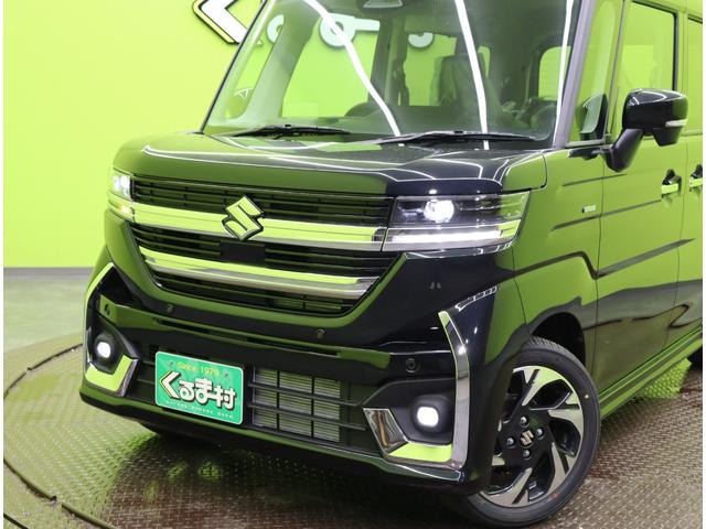 スペーシアカスタム ハイブリッドXS/走行4700km/自社リースUP車両/ 9型フルセグナビ/全方位モニター/両側自動ドア/デュアルセンサーブレーキ/車線逸脱警報/ハーフレザー/シートヒーター/スマートキー/LED/ミラーウインカー/ソナー/15AW/CVT(54枚目)