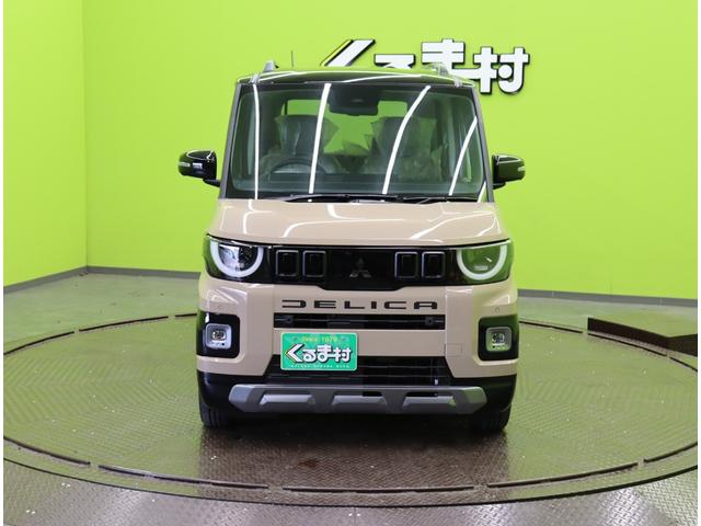 デリカミニ Ｇ　プレミアム／届出済未使用車／　ＯＰルーフレール／ＯＰブラックエンブレムセット／マルチアラウンドモニター／両側自動ドア／マイパイロット／踏み間違い衝突防止／車線逸脱警報／スマートキー／ハーフレザー／オートＬＥＤ／１４ＡＷ／ＣＶＴ（3枚目）