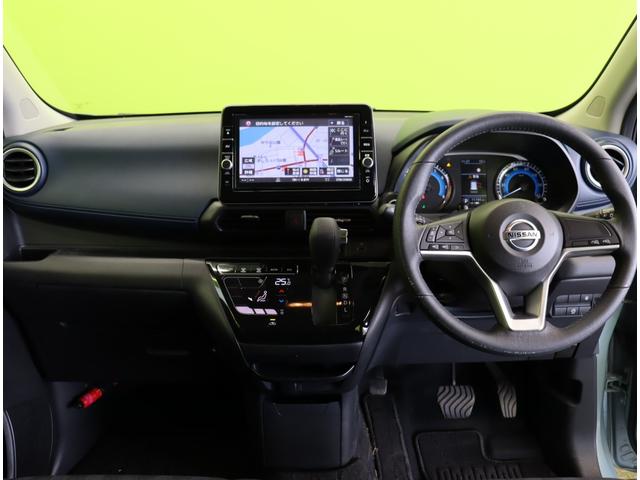 デイズ ハイウェイスター　Ｘ／９型ナビ／２トーンカラー／　９型フルセグＳＤナビ／アラウンドビュー／エマブレ／車線逸脱警報／インテリキー／ベンチシート／アイドリングＳ／革巻ステア／ハイビームアシスト／ＬＥＤ＆フォグ／ソナー／１５ＡＷ／ＣＶＴ（10枚目）