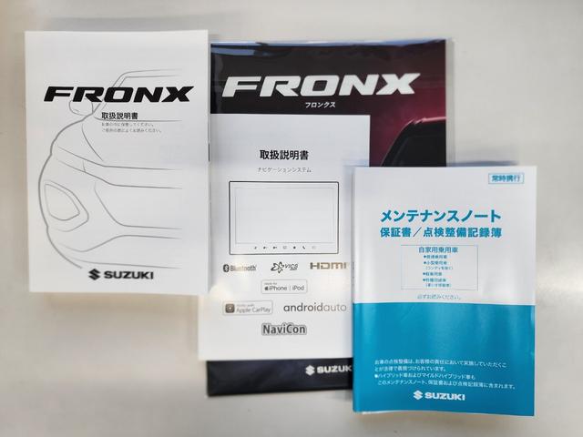 フロンクス 全方位カメラ　純正９インチナビ　登録済未使用車　２トンカラー　全方位カメラ　純正９インチナビ　フルセグＴＶ　スズキコネクト対応通信機装着車　オートクルーズ　ＬＥＤヘッドランプ　オートライト　シートヒーター　１６インチアルミホイール　ブラインドスポットモニター（40枚目）