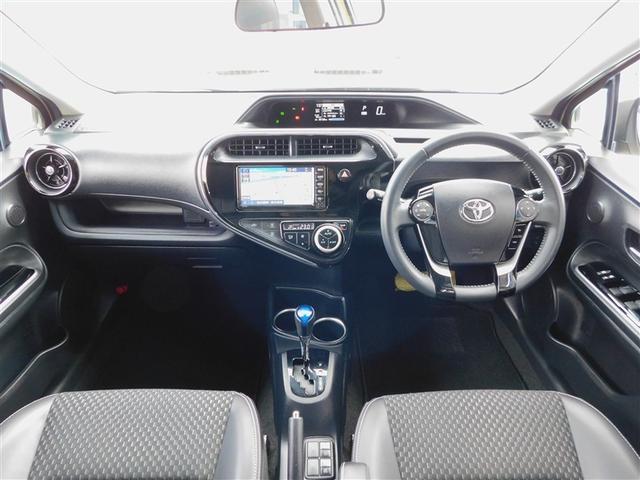 アクア クロスオーバー　メディアプレイヤー接続　Ｂカメラ　イモビライザー　ナビＴＶ　エアコン　ＬＥＤ　ＥＳＣ　アルミホイール　キーフリー　ワンセグ　ＥＴＣ　パワーステアリング　パワーウィンドウ　メモリーナビ　ＡＢＳ（5枚目）