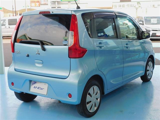 ｅＫワゴン Ｍ　フルセグ地デジ　ＡＵＸ接続可　ＷＳＲＳ　ＡＵＴＯエアコン　アイドルストップ　Ｂカメラ　ナビＴＶ　ＤＶＤ再生　キーレス　ＥＴＣ　ＡＢＳ　ベンチシート　パワーステアリング　パワーウィンドウ　横滑り防止機能（3枚目）