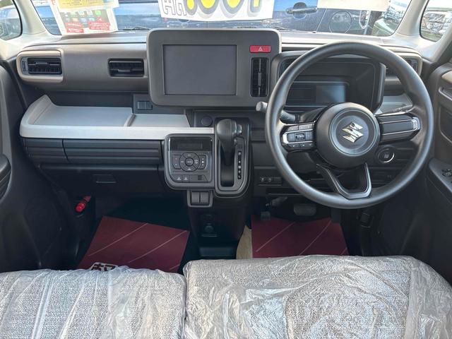 スペーシア ハイブリッドＧ　届け出済み未使用車　両側スライドドア　クリアランスソナー　衝突被害軽減システム　オートライト　ＬＥＤヘッドランプ　スマートキー　アイドリングストップ　電動格納ミラー　ベンチシート　ＣＶＴ（2枚目）