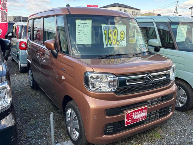 スペーシア ハイブリッドＧ　届け出済み未使用車　両側スライドドア　クリアランスソナー　衝突被害軽減システム　オートライト　ＬＥＤヘッドランプ　スマートキー　アイドリングストップ　電動格納ミラー　ベンチシート　ＣＶＴ（13枚目）