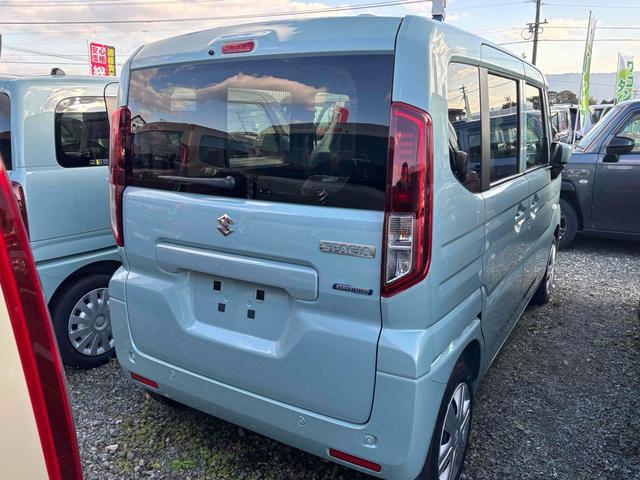 スペーシア ハイブリッドＧ　届け出済み未使用車　両側スライドドア　クリアランスソナー　衝突被害軽減システム　オートライト　ＬＥＤヘッドランプ　スマートキー　アイドリングストップ　ベンチシート　ＣＶＴ　盗難防止システム　ＡＢＳ（16枚目）