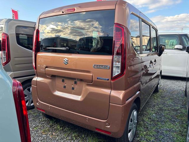 スペーシア ハイブリッドＸ　届け出済み未使用車　両側電動スライドドア　クリアランスソナー　衝突被害軽減システム　オートライト　ＬＥＤヘッドランプ　スマートキー　アイドリングストップ　電動格納ミラー　シートヒーター　ベンチシート（15枚目）