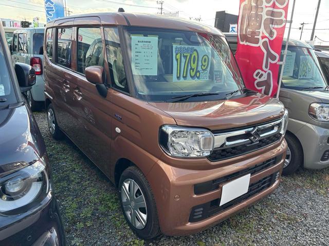 スペーシア ハイブリッドＸ　届け出済み未使用車　両側電動スライドドア　クリアランスソナー　衝突被害軽減システム　オートライト　ＬＥＤヘッドランプ　スマートキー　アイドリングストップ　電動格納ミラー　シートヒーター　ベンチシート（17枚目）