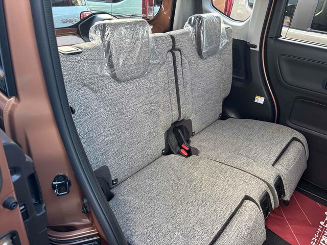 スペーシア ハイブリッドＸ　届け出済み未使用車　両側電動スライドドア　クリアランスソナー　衝突被害軽減システム　オートライト　ＬＥＤヘッドランプ　スマートキー　アイドリングストップ　電動格納ミラー　シートヒーター　ベンチシート（29枚目）