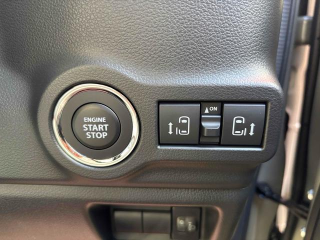 スペーシア ハイブリッドＸ　届け出済み未使用車　両側電動スライドドア　クリアランスソナー　衝突被害軽減システム　オートライト　ＬＥＤヘッドランプ　スマートキー　アイドリングストップ　電動格納ミラー　シートヒーター　ベンチシート（4枚目）