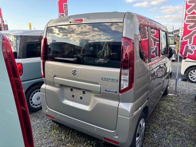 スペーシア ハイブリッドＸ　届け出済み未使用車　両側電動スライドドア　クリアランスソナー　衝突被害軽減システム　オートライト　ＬＥＤヘッドランプ　スマートキー　アイドリングストップ　電動格納ミラー　シートヒーター　ベンチシート（18枚目）