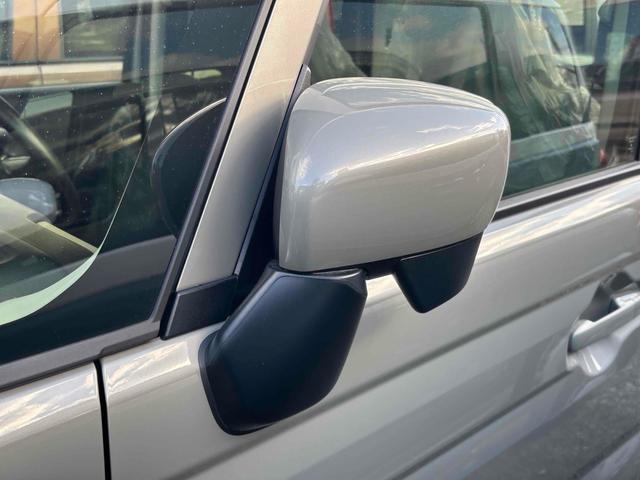 スペーシア ハイブリッドＸ　届け出済み未使用車　両側電動スライドドア　クリアランスソナー　衝突被害軽減システム　オートライト　ＬＥＤヘッドランプ　スマートキー　アイドリングストップ　電動格納ミラー　シートヒーター　ベンチシート（23枚目）