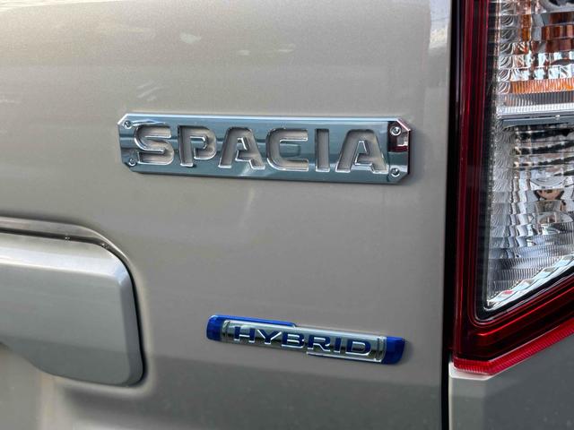スペーシア ハイブリッドＸ　届け出済み未使用車　両側電動スライドドア　クリアランスソナー　衝突被害軽減システム　オートライト　ＬＥＤヘッドランプ　スマートキー　アイドリングストップ　電動格納ミラー　シートヒーター　ベンチシート（25枚目）