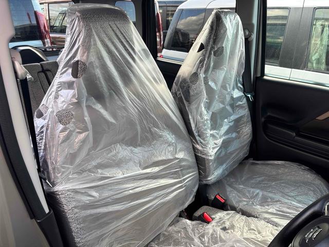 スペーシア ハイブリッドＸ　届け出済み未使用車　両側電動スライドドア　クリアランスソナー　衝突被害軽減システム　オートライト　ＬＥＤヘッドランプ　スマートキー　アイドリングストップ　電動格納ミラー　シートヒーター　ベンチシート（26枚目）