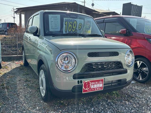 アルトラパンＬＣ ハイブリッドＬ　届け出済み未使用車　クリアランスソナー　レーンアシスト　衝突被害軽減システム　オートライト　ＬＥＤヘッドランプ　スマートキー　アイドリングストップ　電動格納ミラー　シートヒーター　ベンチシート　ＣＶＴ（13枚目）