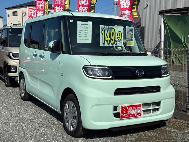 タント Ｘ　届け出済み未使用車　両側スライド・片側電動　クリアランスソナー　衝突被害軽減システム　オートライト　ＬＥＤヘッドランプ　スマートキー　アイドリングストップ　電動格納ミラー　シートヒーター　ベンチシート（12枚目）