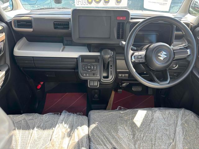 スペーシア ハイブリッドG 届け出済み未使用車 両側スライドドア クリアランスソナー 衝突被害軽減システム オートライト LEDヘッドランプ スマートキー アイドリングストップ 電動格納ミラー ベンチシート CVT(2枚目)