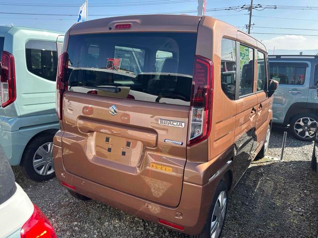 スペーシア ハイブリッドG 届け出済み未使用車 両側スライドドア クリアランスソナー 衝突被害軽減システム オートライト LEDヘッドランプ スマートキー アイドリングストップ 電動格納ミラー ベンチシート CVT(16枚目)