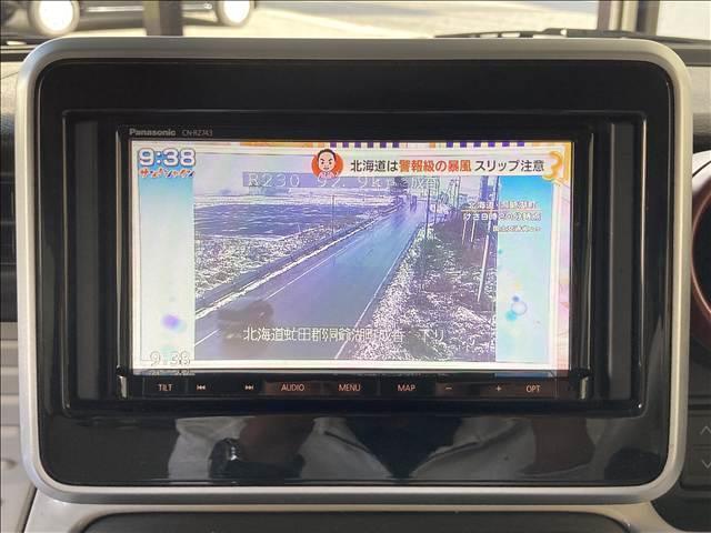 スペーシア ハイブリッドX 禁煙車 ナビ フルセグ DVD Bluetooth 全方位カメラ ETC 衝突軽減ブレーキ 横滑り防止装置 車線逸脱防止装置 障害物センサー 両側電動スライドドア LEDヘッドライト スマートキー(6枚目)