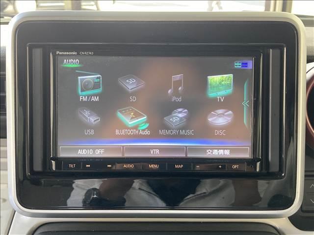 スペーシア ハイブリッドX 禁煙車 ナビ フルセグ DVD Bluetooth 全方位カメラ ETC 衝突軽減ブレーキ 横滑り防止装置 車線逸脱防止装置 障害物センサー 両側電動スライドドア LEDヘッドライト スマートキー(7枚目)