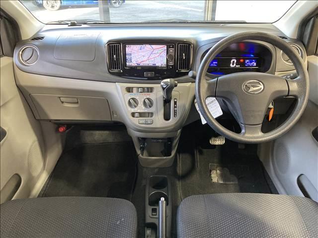 ミライース Ｘ　リミテッドＳＡ　禁煙車　ナビ　フルセグＴＶ　Ｂｌｕｅｔｏｏｔｈ　ＣＤ再生　ＤＶＤ再生　バックカメラ　ＥＴＣ　衝突軽減ブレーキ　スリップ防止　アイドリングストップ　電動格納ミラー　純正アルミ　キーレス　パワーウィンドウ（2枚目）