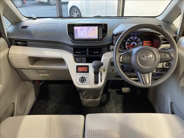 ムーヴ Ｘ　ＳＡＩＩ　禁煙車　ナビ　フルセグＴＶ　ＤＶＤ再生　Ｂｌｕｅｔｏｏｔｈ対応　バックカメラ　ＥＴＣ車載器　衝突軽減ブレーキ　横滑り防止装置　衝突安全ボディ　アイドリングストップ　純正アルミホイール　スマートキー（2枚目）