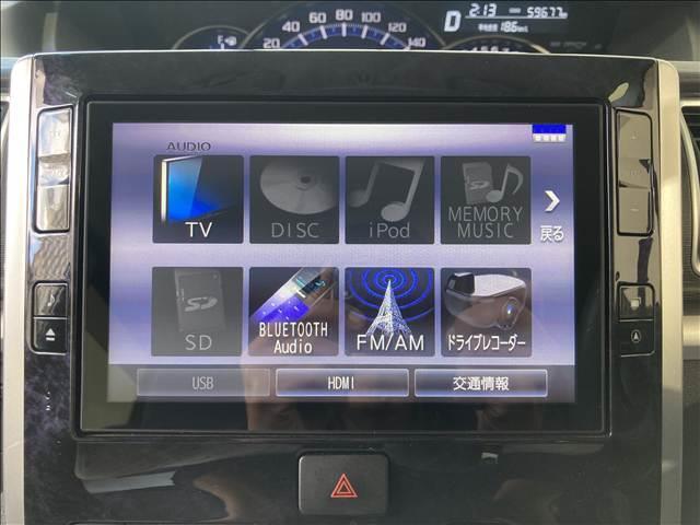 タント カスタムX トップエディションSAIII 禁煙車 ナビ フルセグTV Bluetooth CD・DVD再生 全方位カメラ 両側電動スライド ETC シートヒーター オートハイビーム LEDヘッドライト 衝突軽減ブレーキ スリップ防止(7枚目)