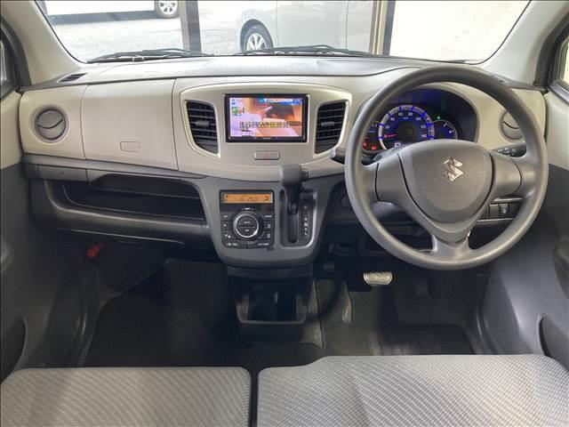 ワゴンR FX 禁煙車 ナビ ワンセグTV CD 電動格納ドアミラー シートヒーター アイドリングストップ キーレス 社外アルミ パワステ パワーウィンドウ エアバック ベンチシート フルフラットシート(2枚目)