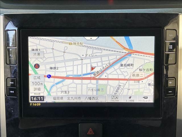 タント カスタムX トップエディションSAIII 禁煙車 ナビ フルセグ DVD Bluetooth バックカメラ ETC 衝突軽減ブレーキ 横滑り防止装置 車線逸脱防止装置 障害物センサー 左側電動スライドドア LEDヘッドライト スマートキー(6枚目)