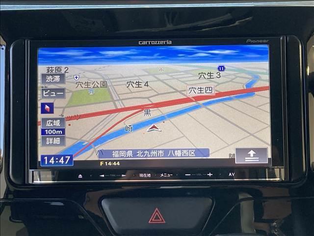 タント カスタムRS SA 社外ナビ ワンセグTV CD再生 ETC 両側電動スライドドア LEDヘッドライト 衝突軽減ブレーキ スリップ防止 アイドリングストップ 電動格納ドアミラー オートライト ベンチシート スマートキー(5枚目)