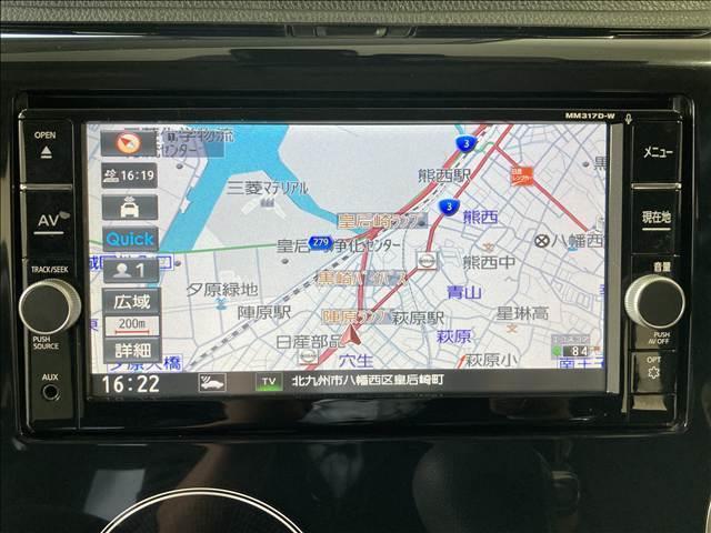 デイズ ハイウェイスター　Ｘ　ナビ　フルセグ　ＤＶＤ　Ｂｌｕｅｔｏｏｔｈ対応　全方位カメラ　ＥＴＣ車載器　衝突軽減ブレーキ　横滑り防止装置　衝突安全ボディ　純正アルミホイール　オートエアコン　ＨＩＤヘッドライト　スマートキー（5枚目）