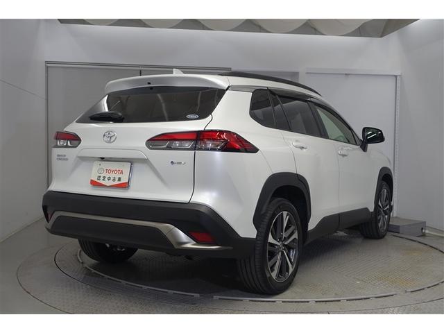 カローラクロス ハイブリッド　Ｚ　電動シート　衝突軽減ブレ　メモリーナビ　ＬＥＤライト　オートクルーズコントロール　ミュージックプレイヤー接続可　キーレス　アルミホイール　フルセグＴＶ　ドラレコ　４ＷＤ　スマートキー　盗難防止システム（3枚目）