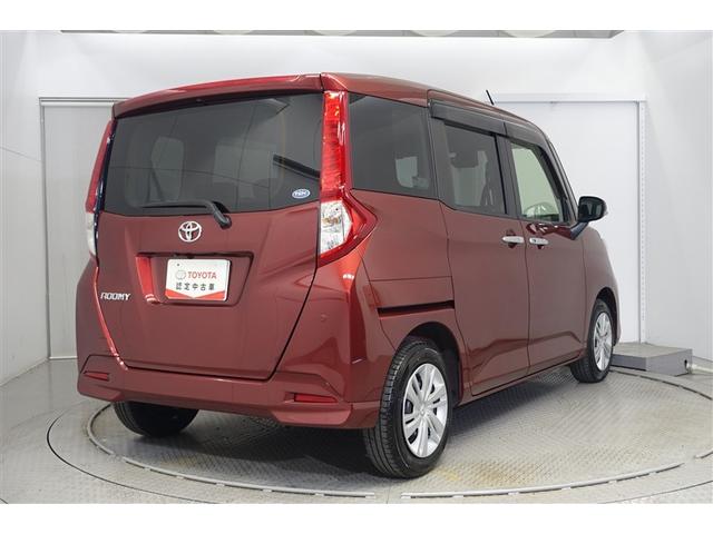 ルーミー G 追突軽減ブレーキ パワステ Aストップ LEDライト Rカメラ 記録簿付 横滑り防止システム エアバック セキュリティーアラーム パワーウィンドウ 運転席助手席エアバック ナビ&TV ETC DVD(3枚目)