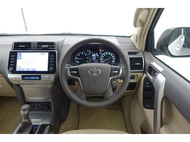 ランドクルーザープラド ＴＸ　Ｌパッケージ　マットブラックエディション　アルミ　ＡＢＳ　ＥＴＣ車載器　電動シート　盗難防止装置　メモリーナビ　キーレス　ＬＥＤヘッドランプ　レザー　クルコン　スマートエントリー　Ｂカメラ　エアコン　ミュージックプレイヤー接続可　記録簿（4枚目）