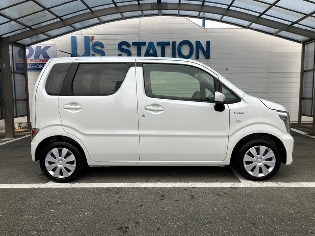 ワゴンＲ ＨＹＢＲＩＤ　ＦＸ－Ｓ　４型／サポカー　衝突安全ボディ　衝突被害軽減システム　オーディオレス　アイドリングストップ　プッシュスタート　オートライト　オートエアコン　シートヒーター　横滑り防止機能　盗難防止システム（6枚目）