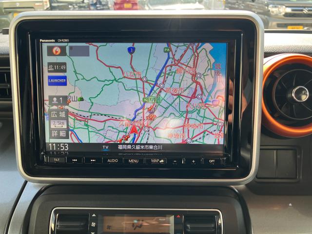 スペーシアギア ＨＹＢＲＩＤ　ＸＺターボ　２型　パドルシフト／サポカー　ＬＥＤヘッドランプ│後席両側パワースライドドア│デュアルカメラブレーキサポート│スリムサーキュレーター│ガンメタリック２トーン│１４インチアルミホイール（13枚目）