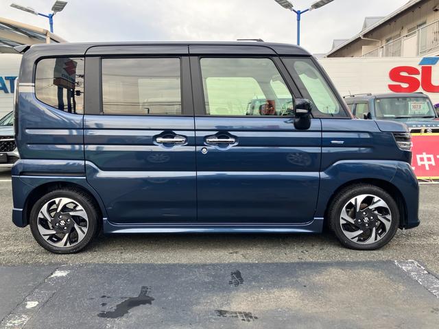 スペーシアカスタム ＨＹＢＲＩＤ　ＸＳ　スズキコネクト装着車／サポカー　全方位モニター付ナビ│後席両側パワースライドドア│デュアルセンサーブレーキサポートＩＩ│ＬＥＤヘッドランプ│１５インチアルミホイール│ブラック２トーン（8枚目）